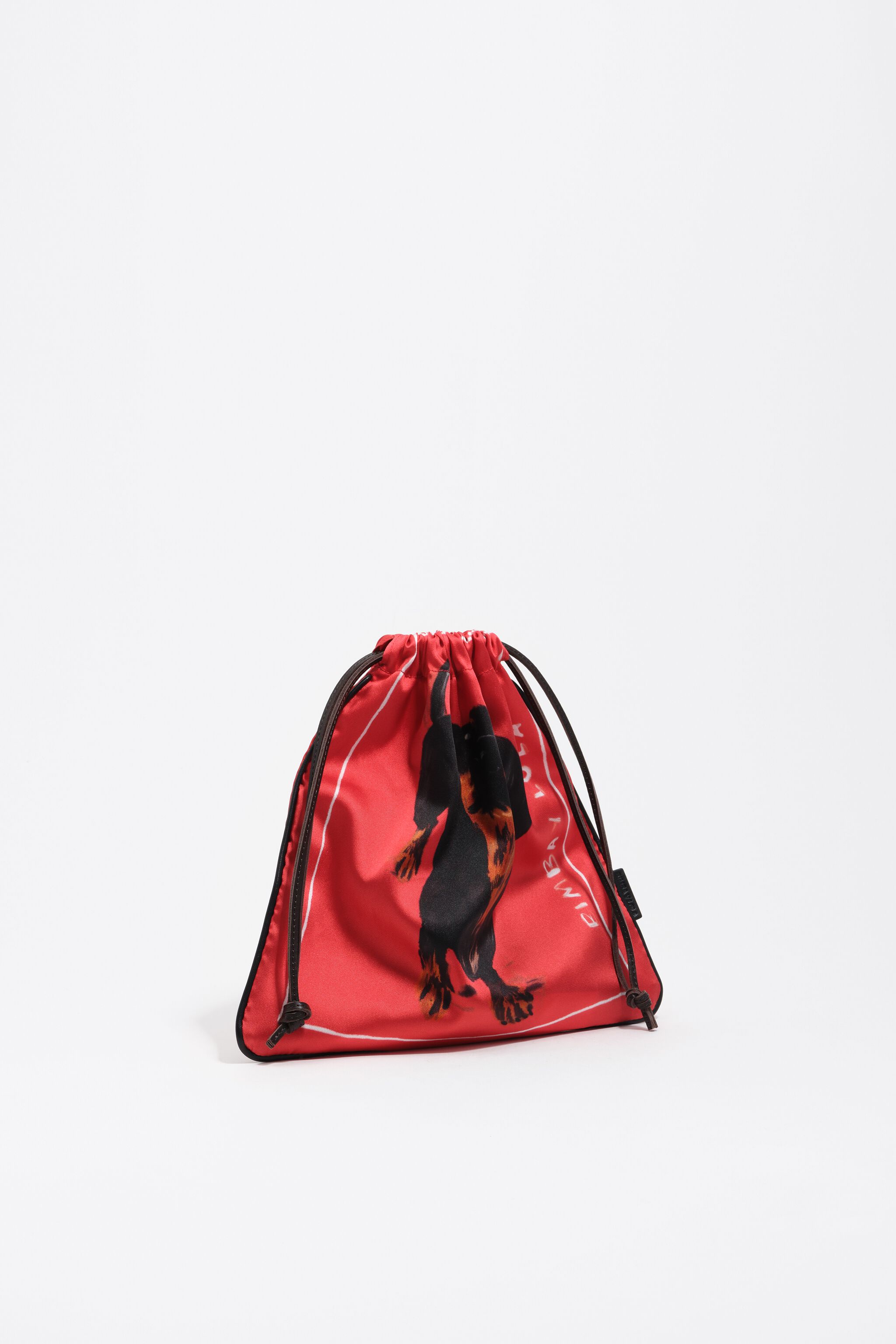 Red Dogs scarf pouch bag