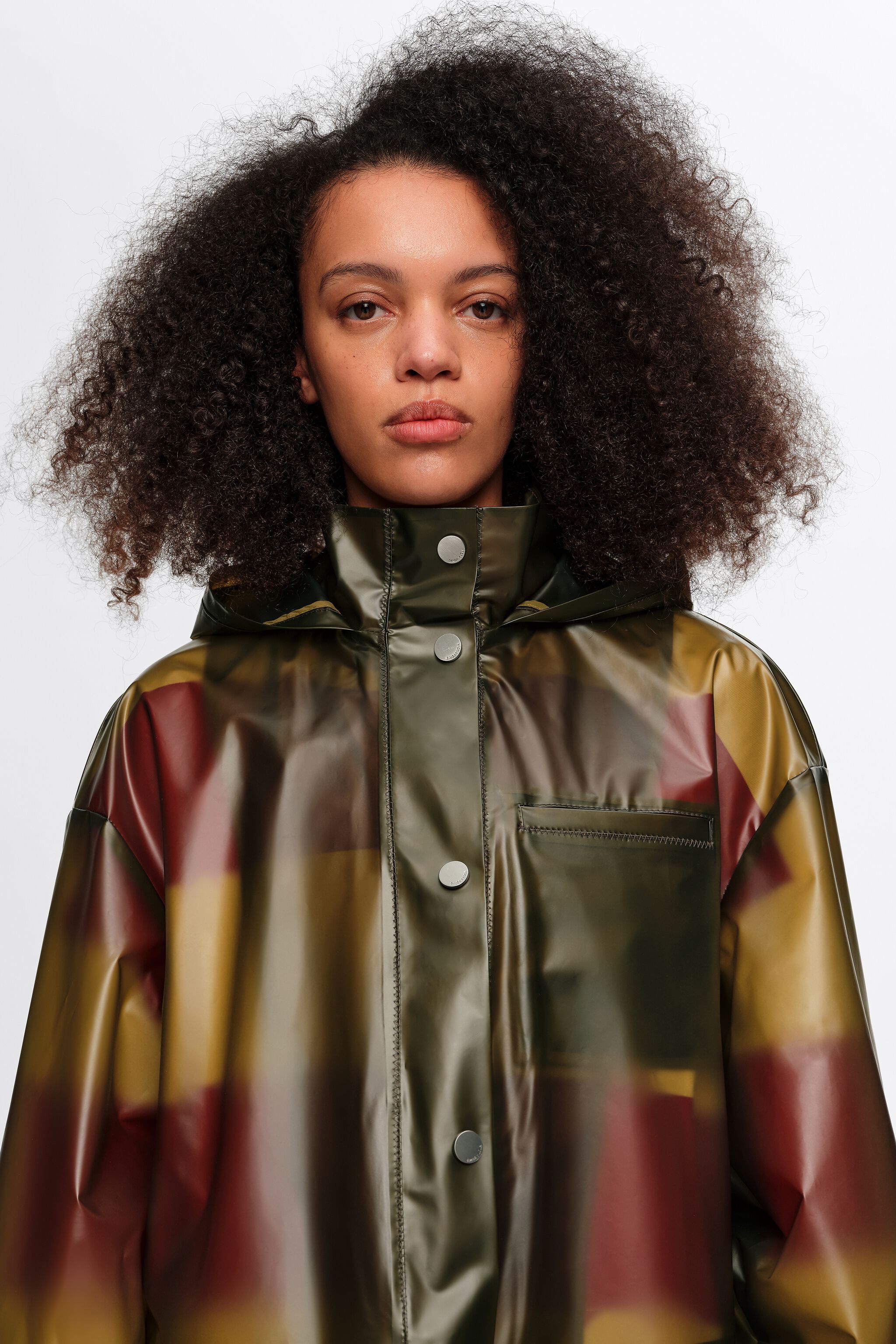 Olive A-line transparent trench