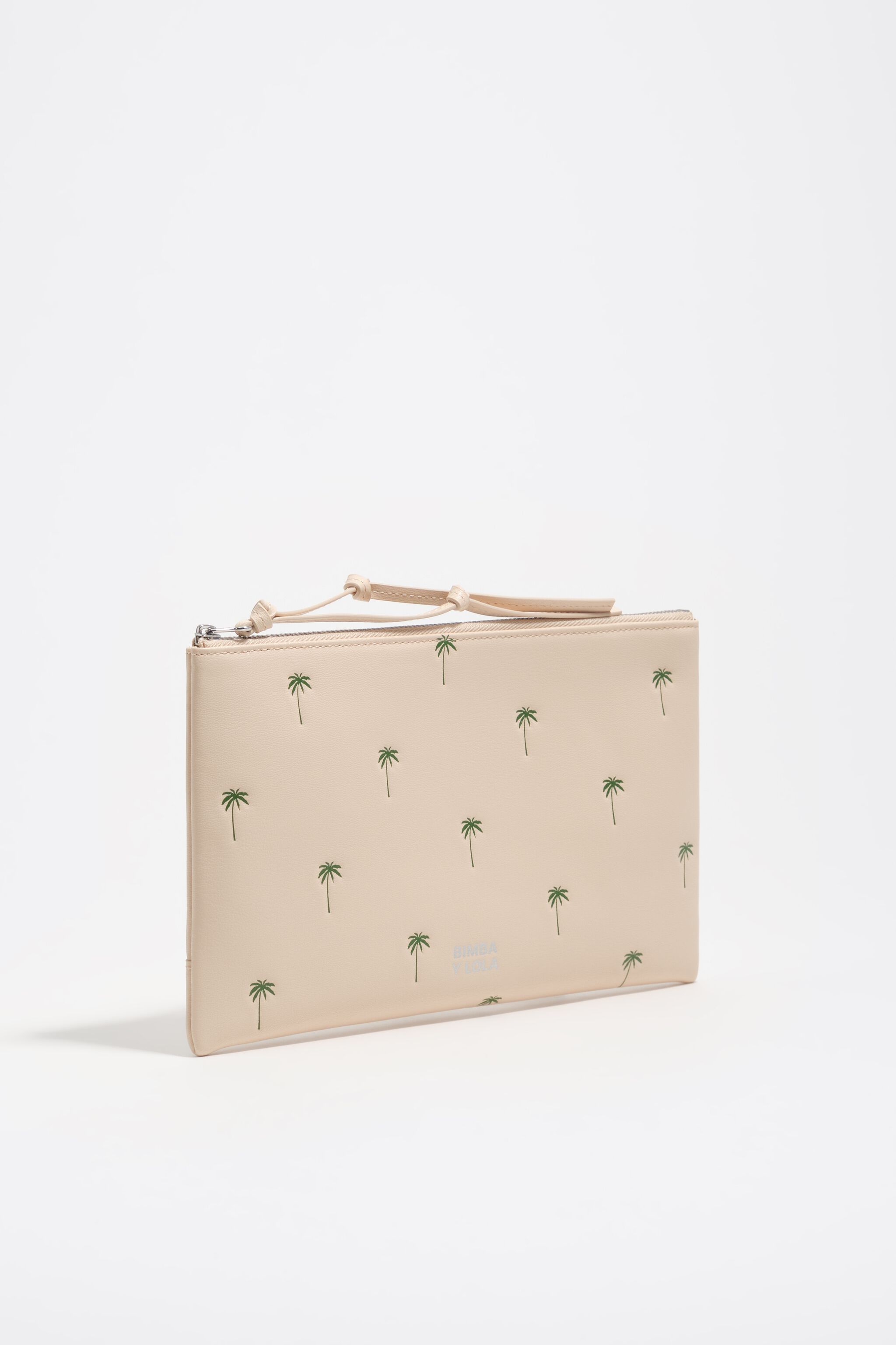 Large sand leather Palms handbag