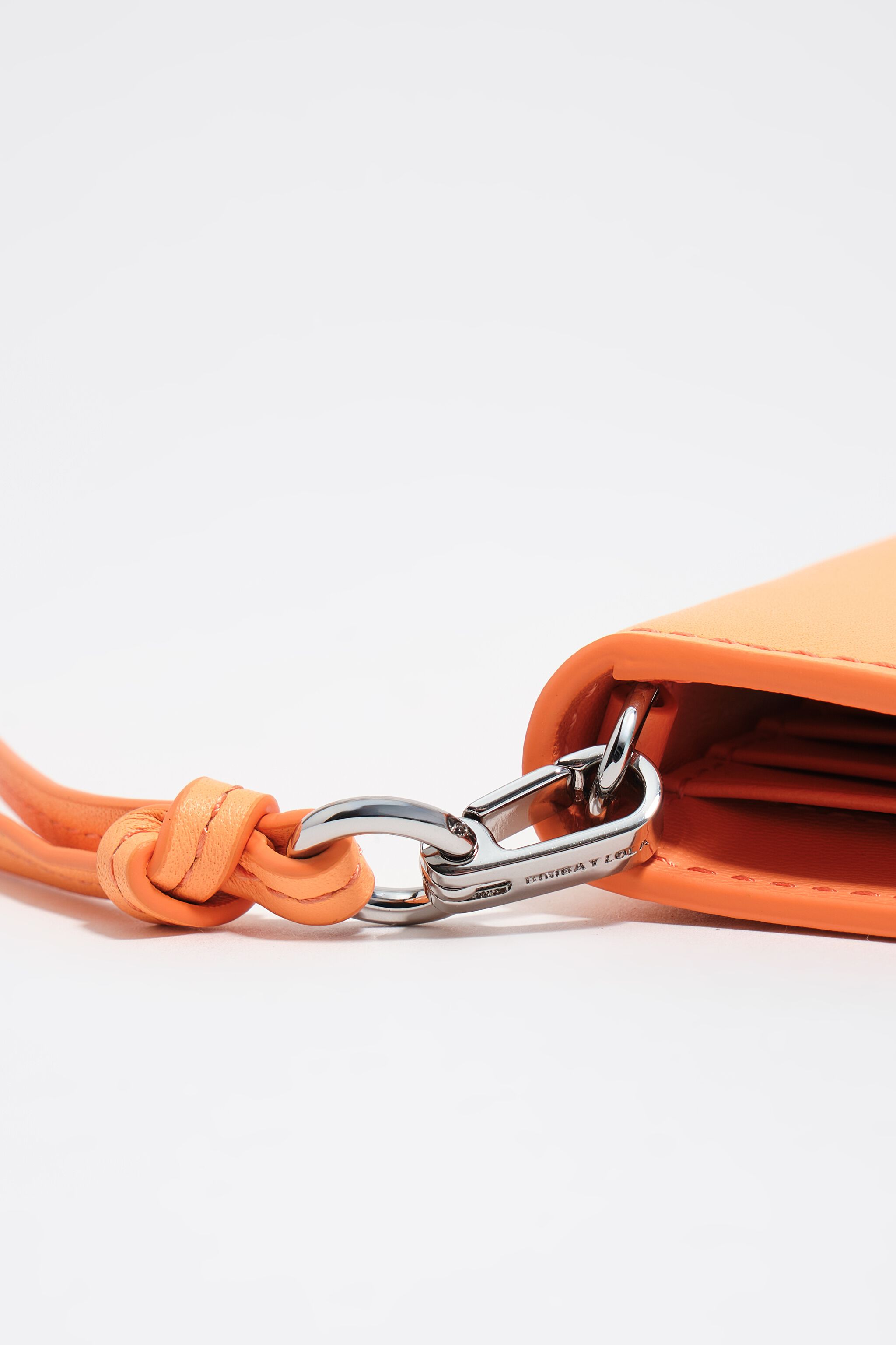 Orange sorbet leather passport cover