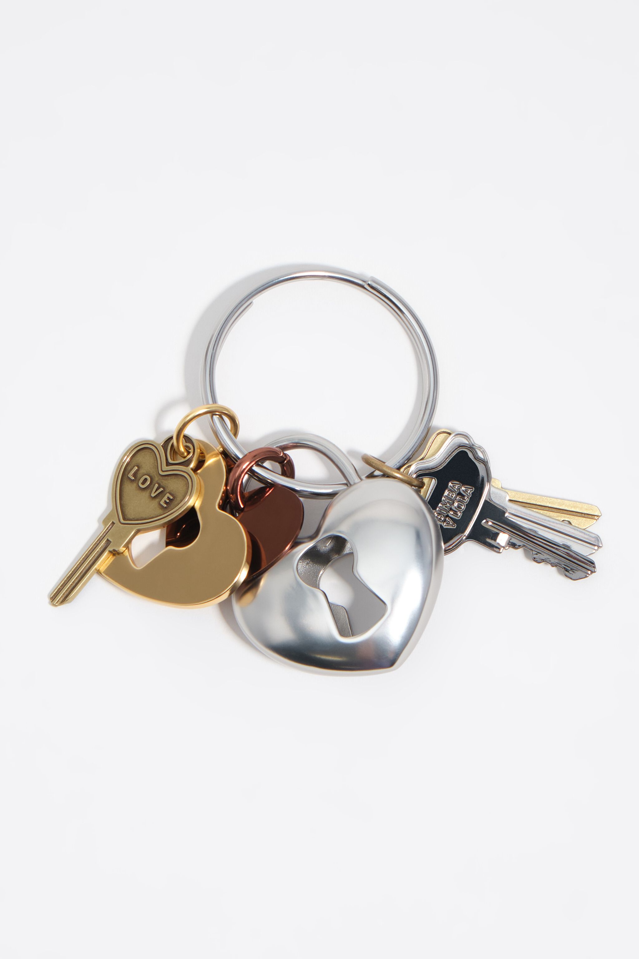 Metal key ring for multiple keys