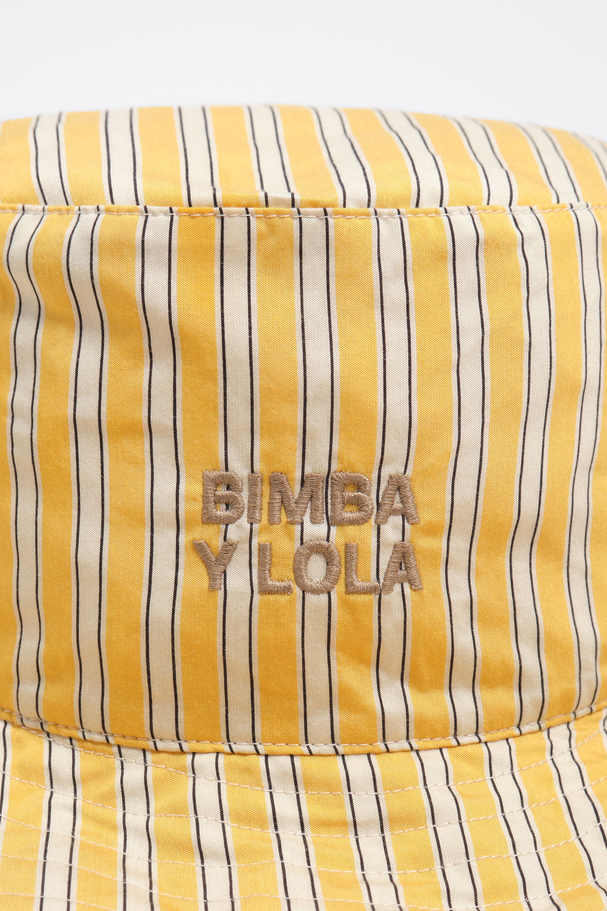 Striped cotton hat