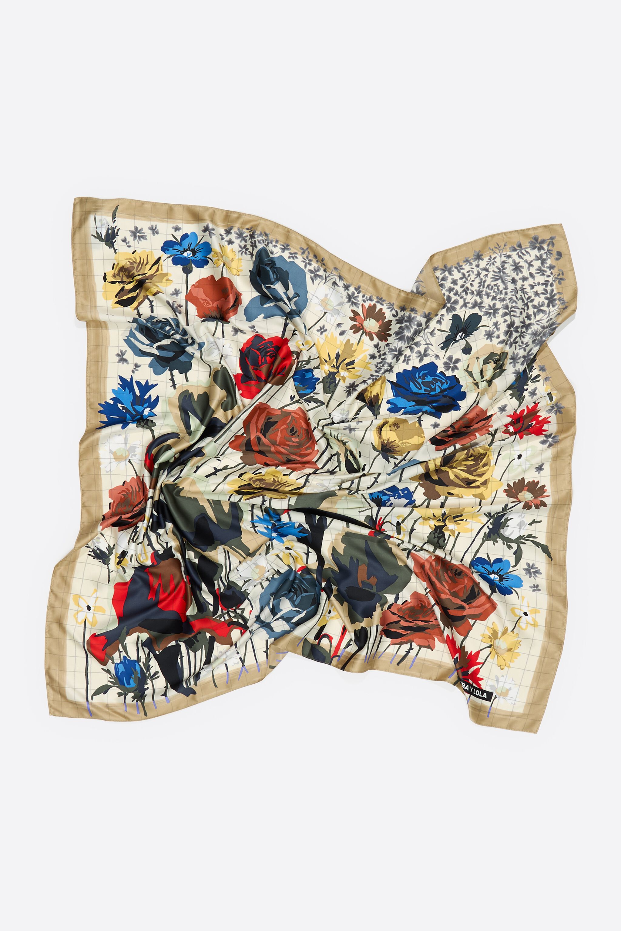 Flower bouquet scarf