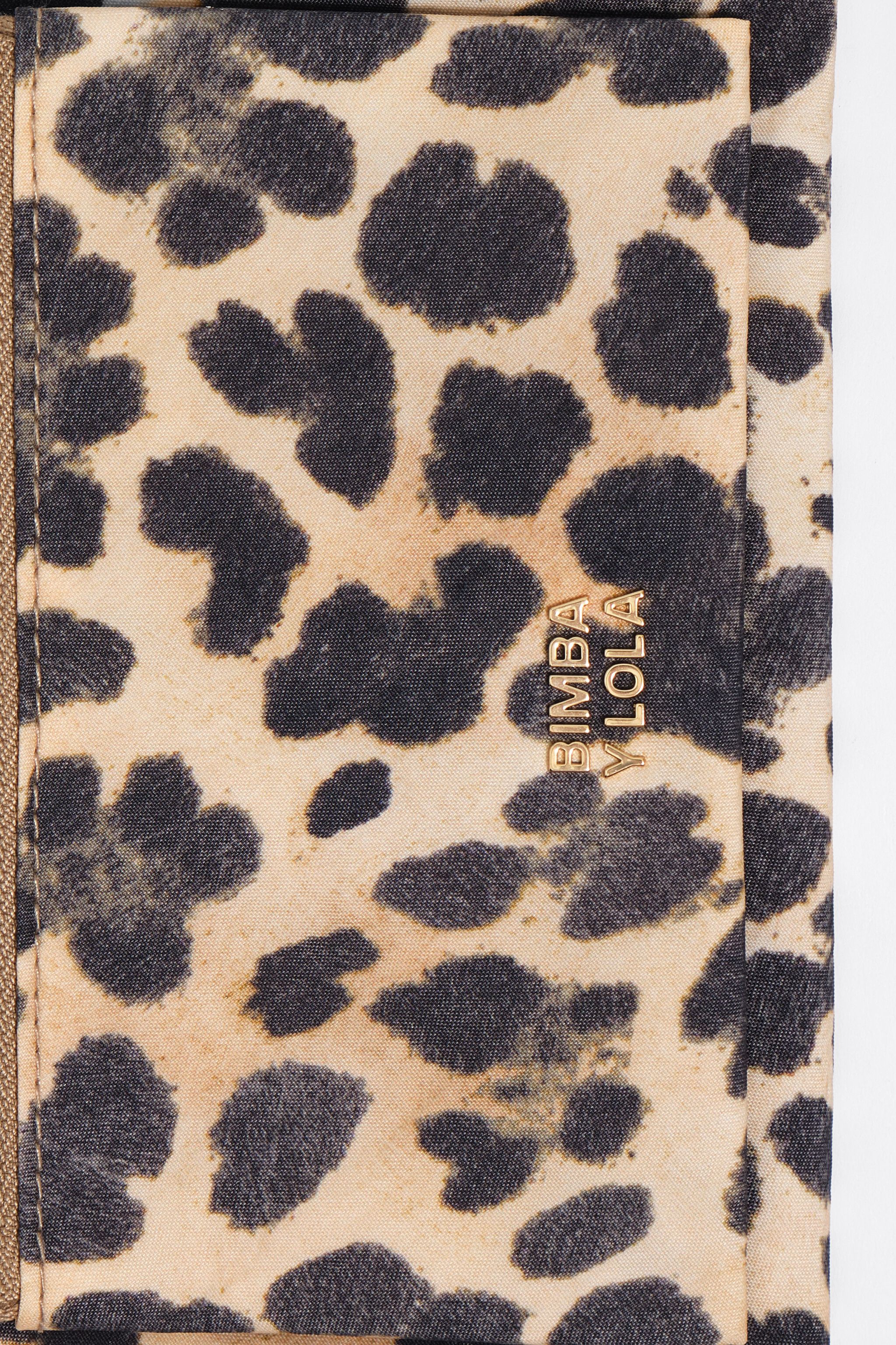 Natural Leopard nylon purse