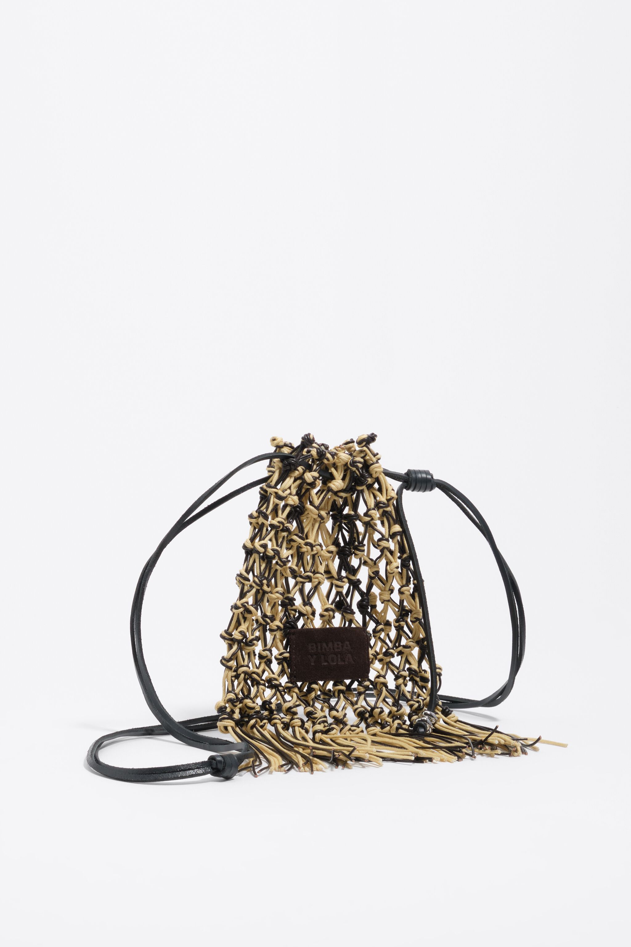 Small vanilla leather bag
