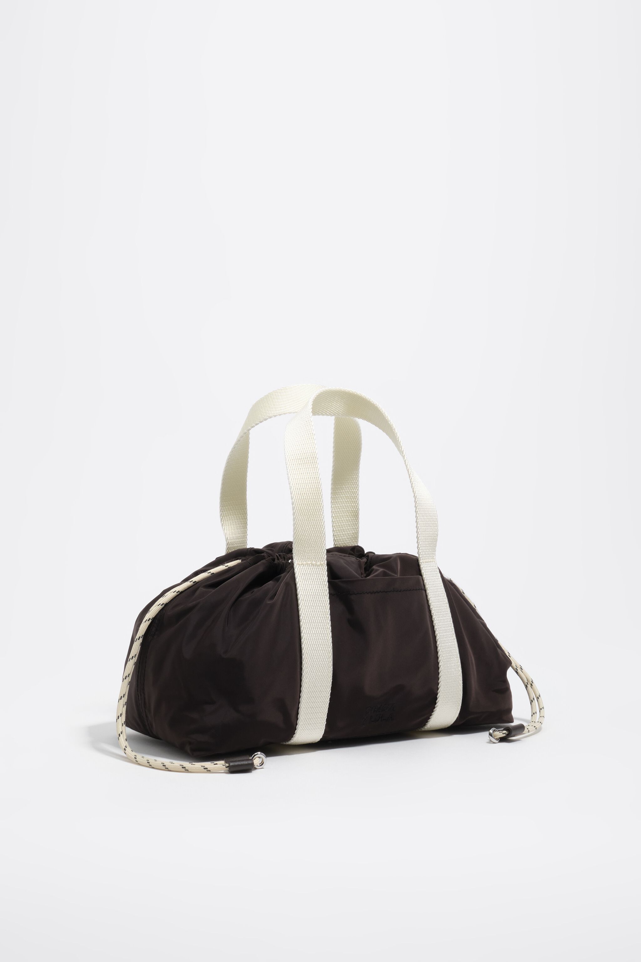 Charcoal nylon mini bag