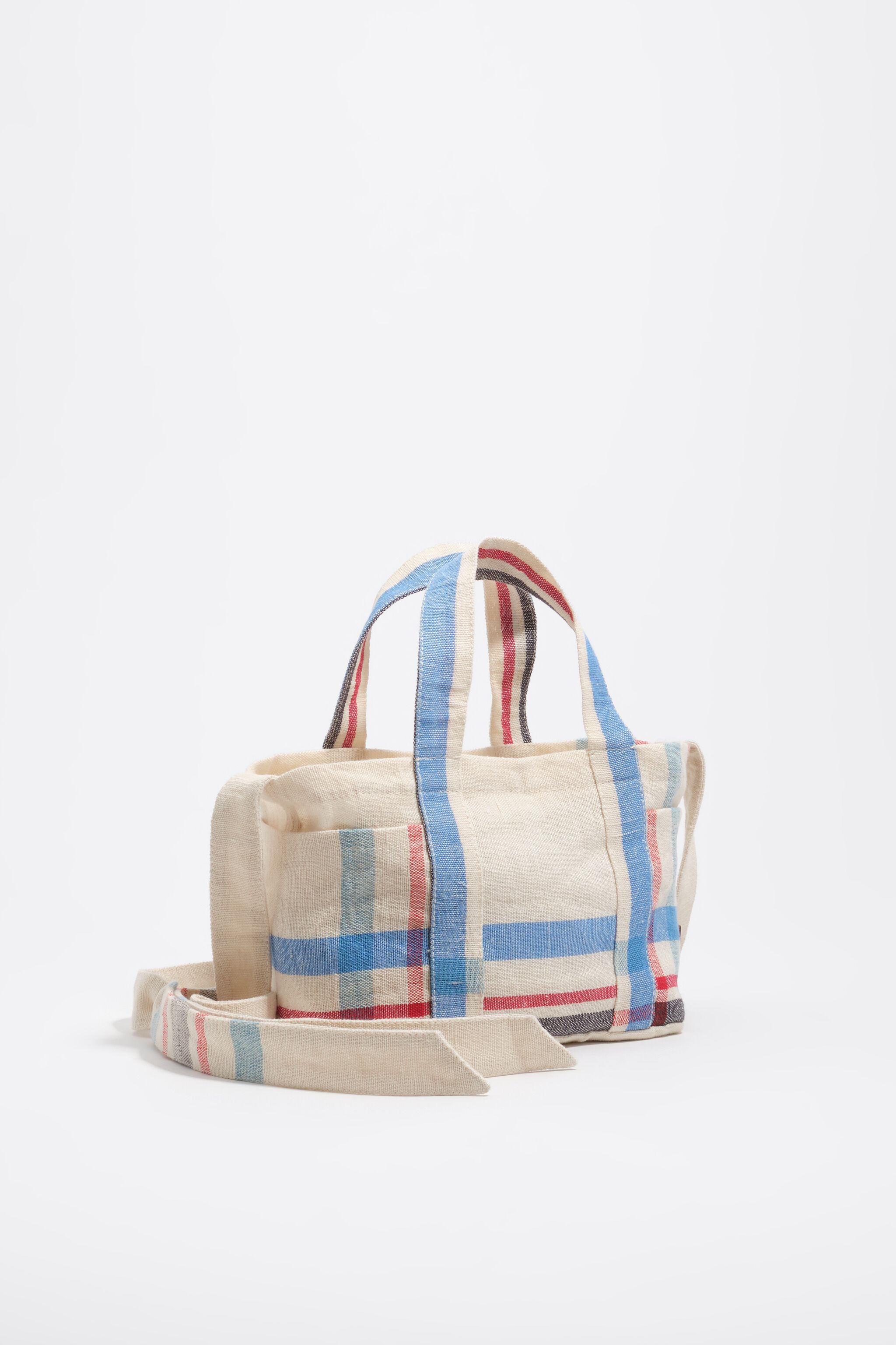 Ecru linen mini bag