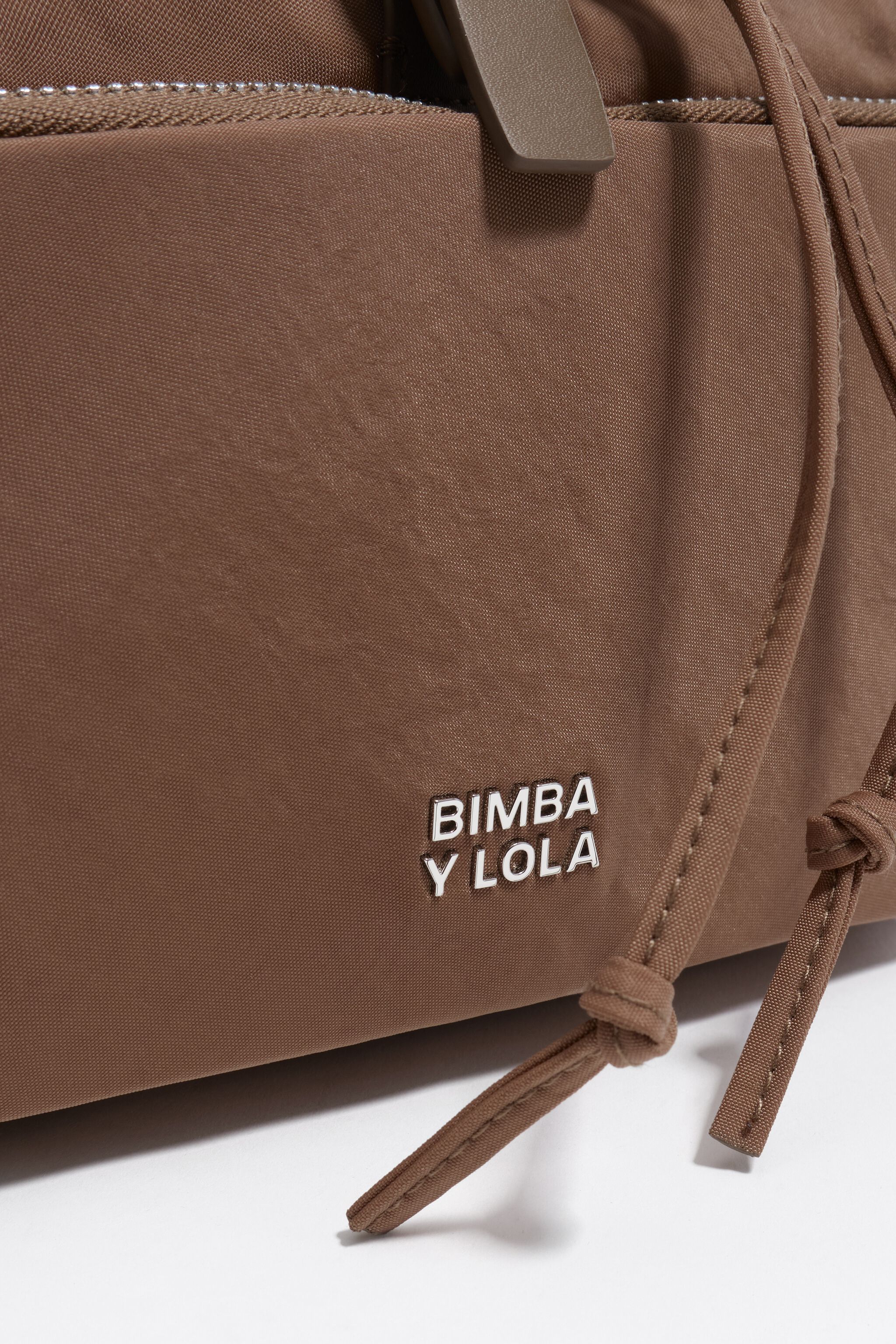 Nougat nylon Pocket backpack