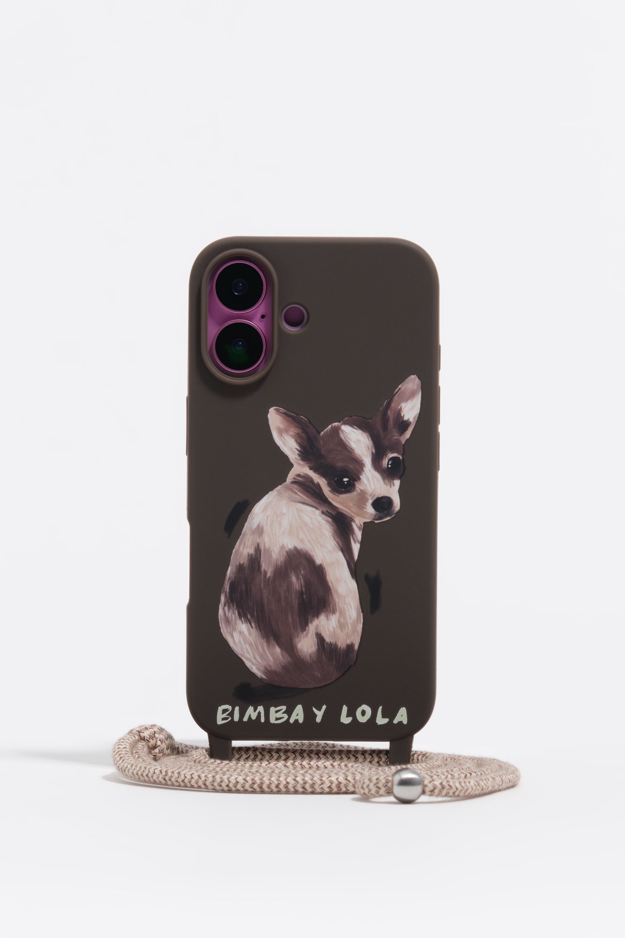 Chocolate chihuahua iPhone 16 hard case