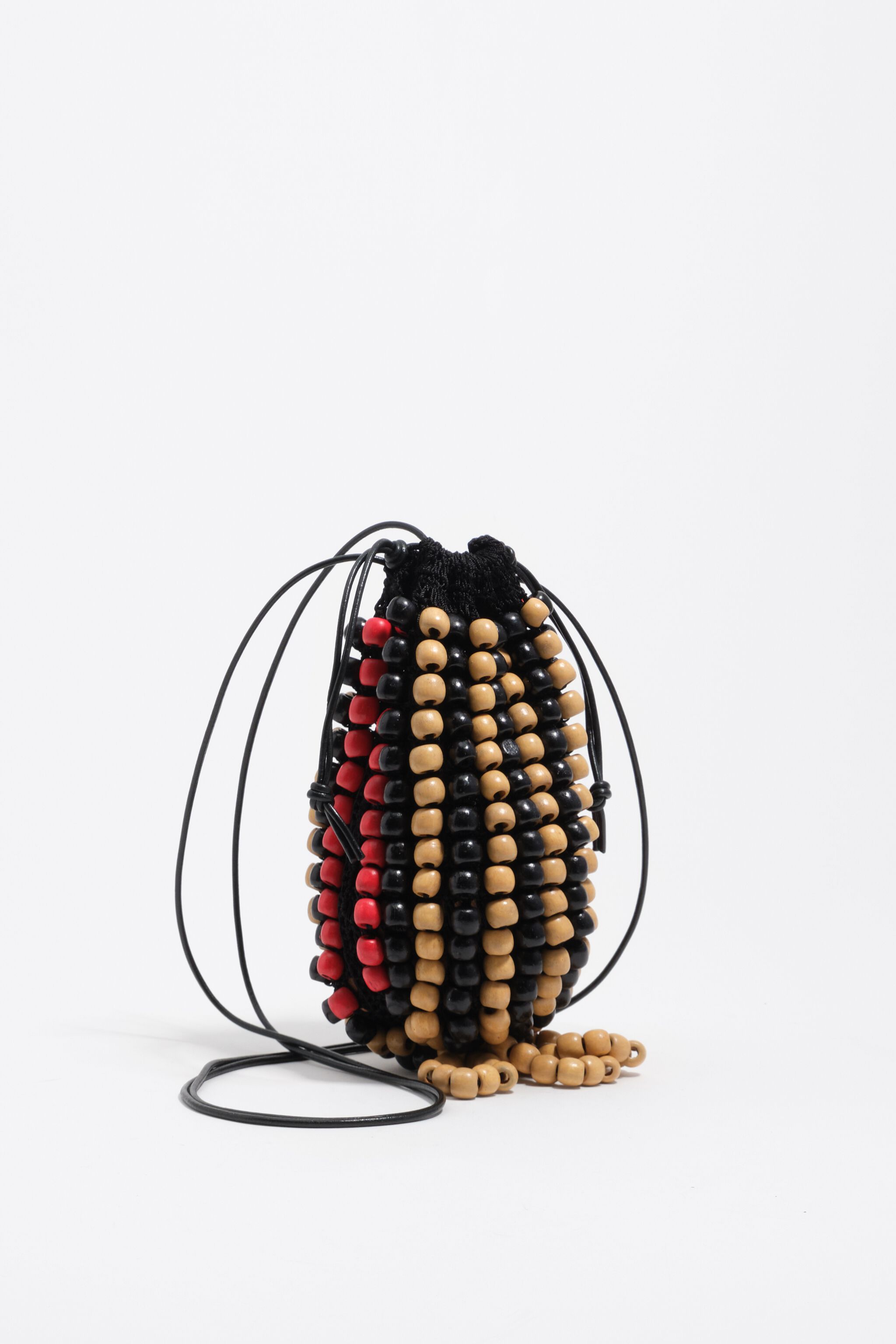Black crochet mini bag