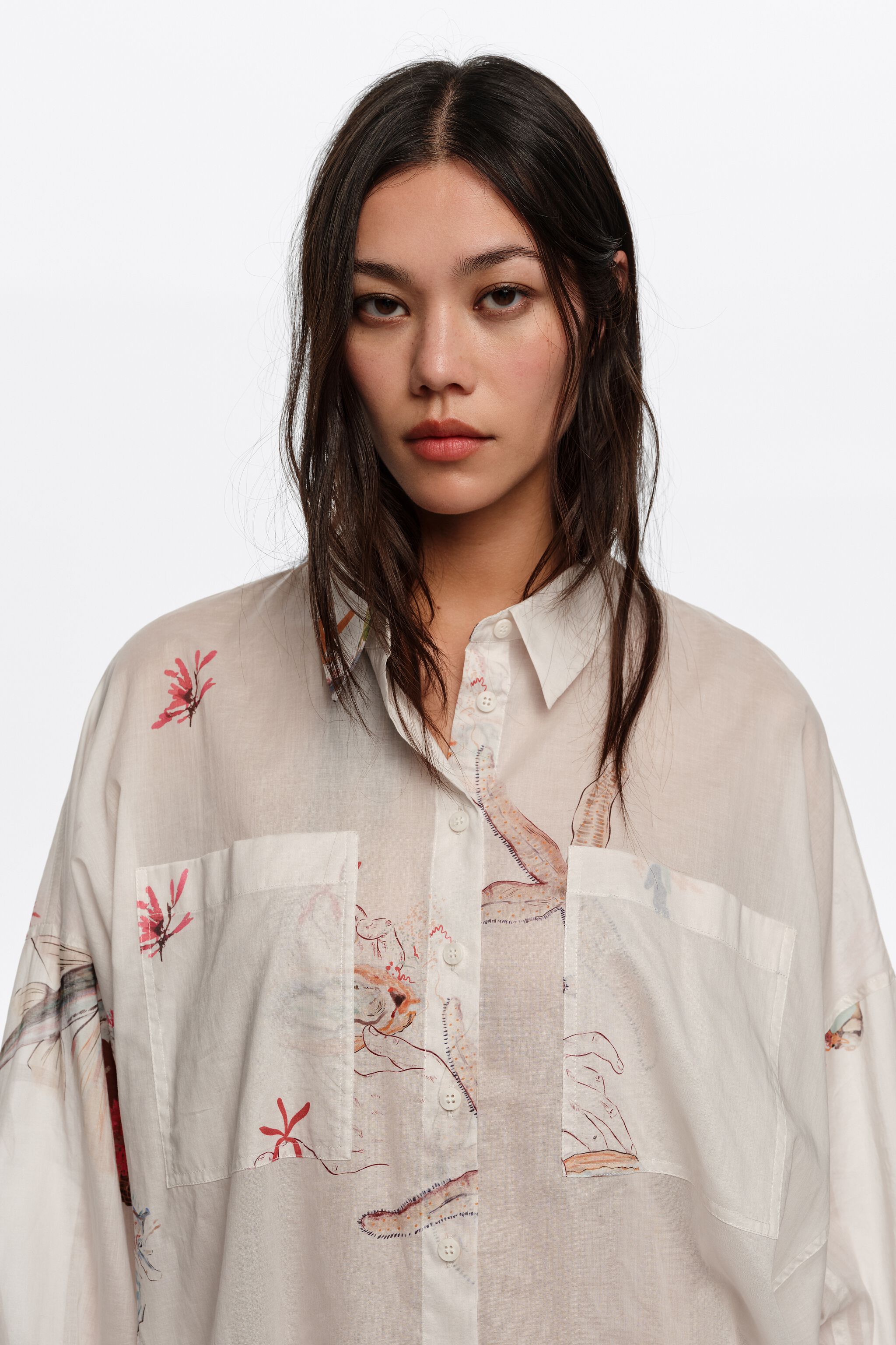 Off-white Seabed cotton oversize shirt