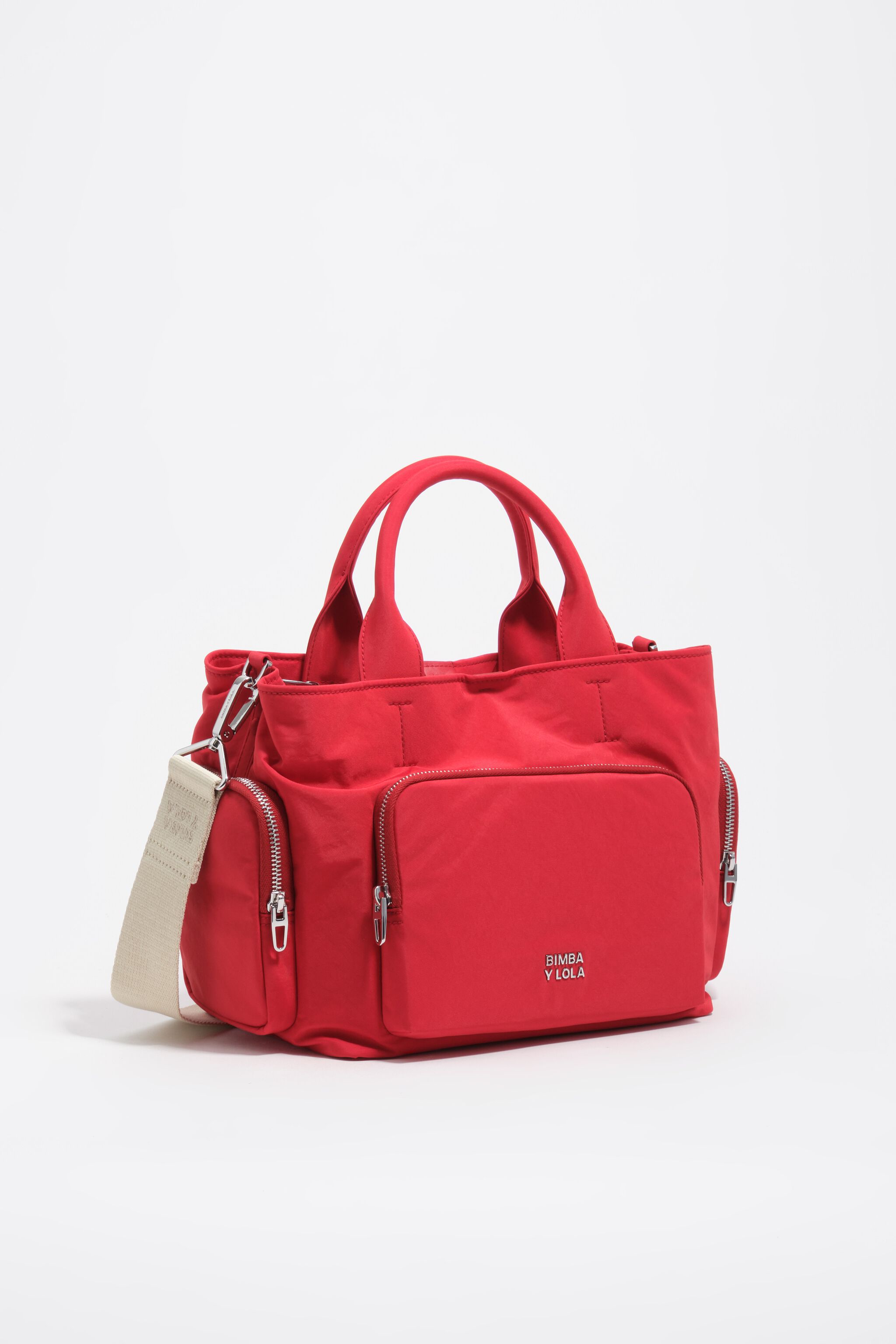 Medium red nylon Pocket crossbody bag